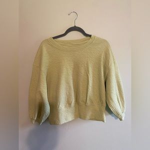 Lululemon textured crewneck pullover - size 8 dew green